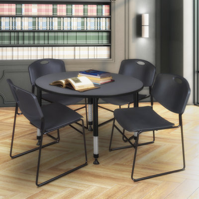 Ensemble de table de salle à manger ronde et de chaises de 36 po Kee