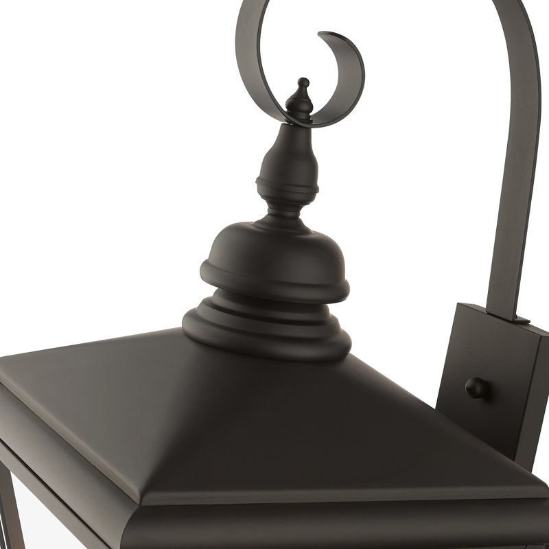 Wike Solid Brass Wall Light, Bronze