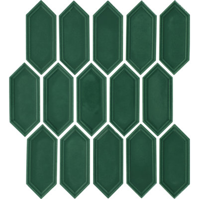 Daltile Luminique 2 x 5 Glazed Ceramic Framed Picket Mosaic Tile (12 PC Per Carton) (8.76 SQFT Per Carton)