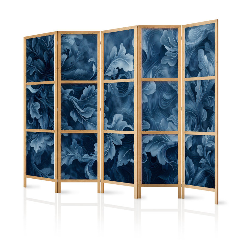 171cm H Solid Wood Folding Room Divider, 171cm H x 225cm W x 1.2cm D