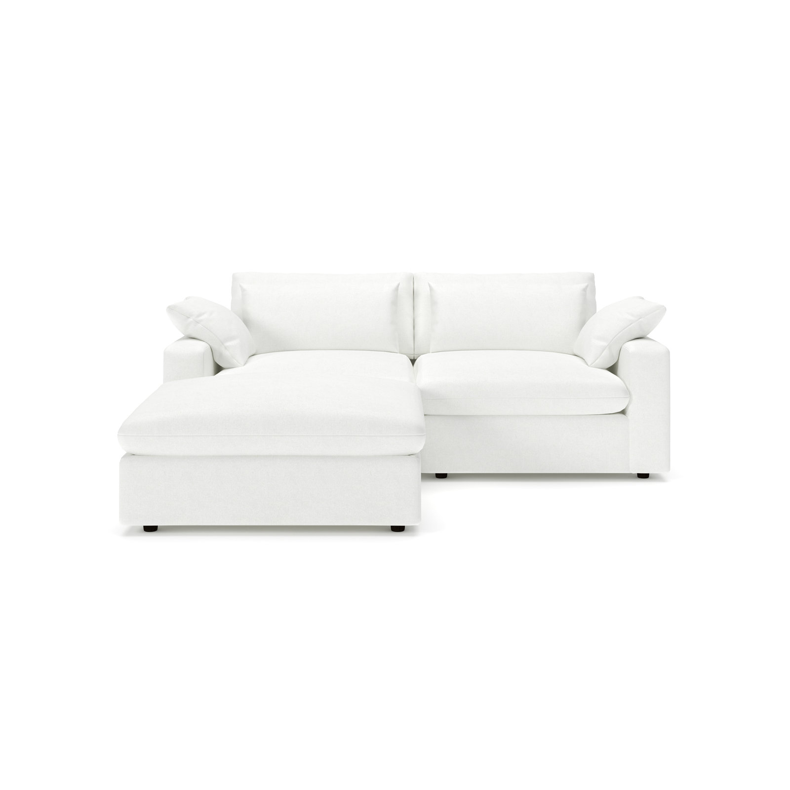 Remy Reversible Sectional, John Flour Performance Linen Blend