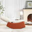 Chaise berçante confortable avec repose-pieds - Moderne et relaxant, grand coussin à bascule décoratif orange pour plus de confort