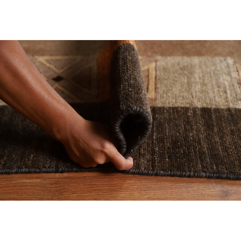 Tapis oriental géométrique Gabbeh 8 x 10