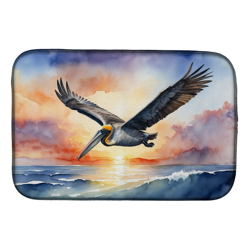 Tapis de séchage Pelican Fyling at Sunrise
