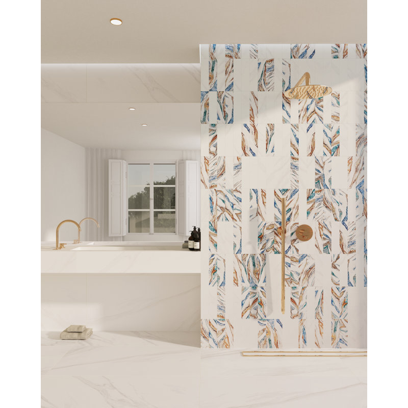Amala 30 In. X 12 In. Glossy/Matte Porcelain Wall Tile (6.3 Sq. Ft./Case), Desert