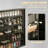 Wall Mounted Multi-Tier Display Cabinet, Modern Floating Wall Showcase Unit