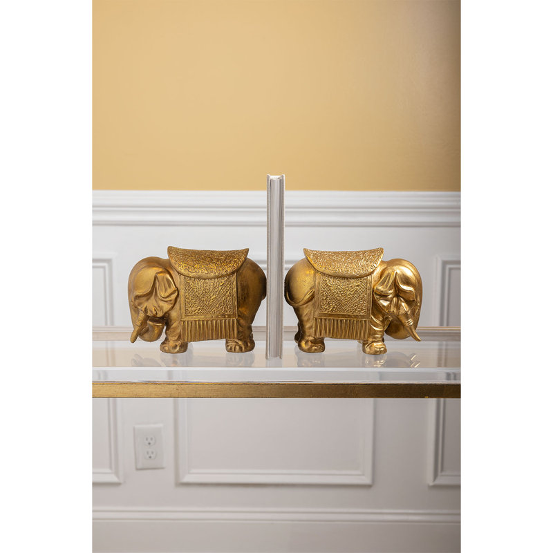 Royal Elephant Bookends