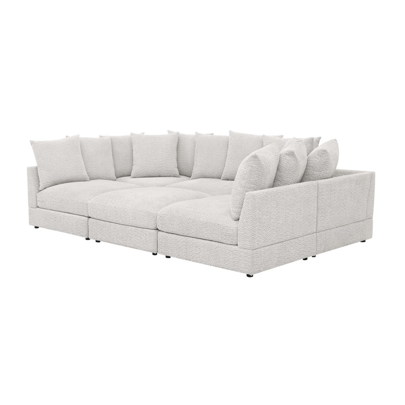 Harborstone 7-Piece Deep-Seat Modular Sofa, Beige