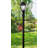 Solus 7, 8, or 10 ft. Direct Burial Lamp Post with Decorative Cross Arm, Convenience Outlet, and Dusk-to-Dawn Photocell Sensor-68896476-68896477