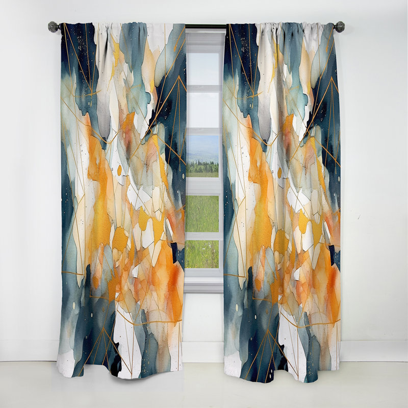 Rideau occultant - 1 rideau duo - rideaux scandinaves, L 52 po x L 108 po