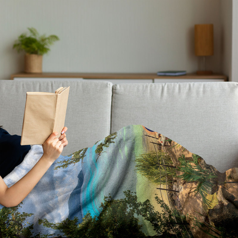 Hand Woven Throw Blanket, 70" x 90"
