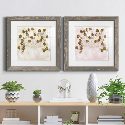 " Golden I " 2 - Pieces Painting Print