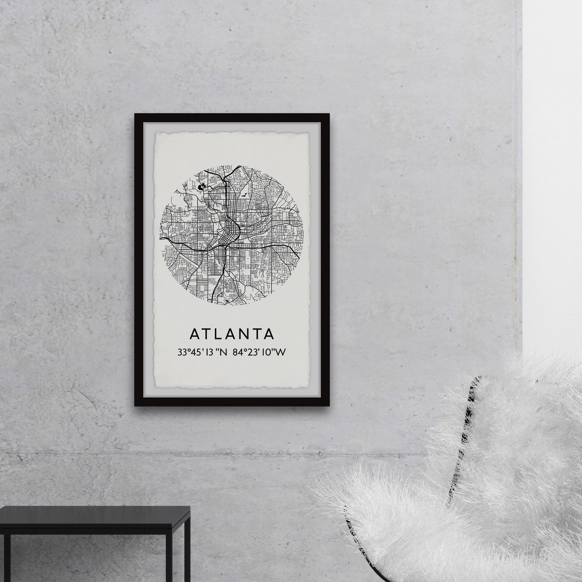 17 Stories  Atlanta, Georgia Coordinates  on Paper | Wayfair