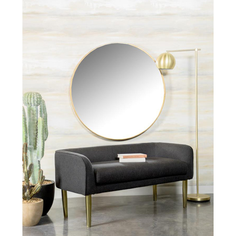 Banc rembourré Wolbert, Gris foncé