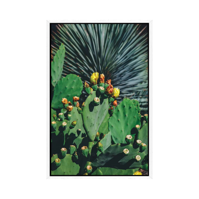 Wild Blooms 1 Piece Wall Art on Canvas, 152.4cm H x 101.6cm W x 3.81cm D, White Framed