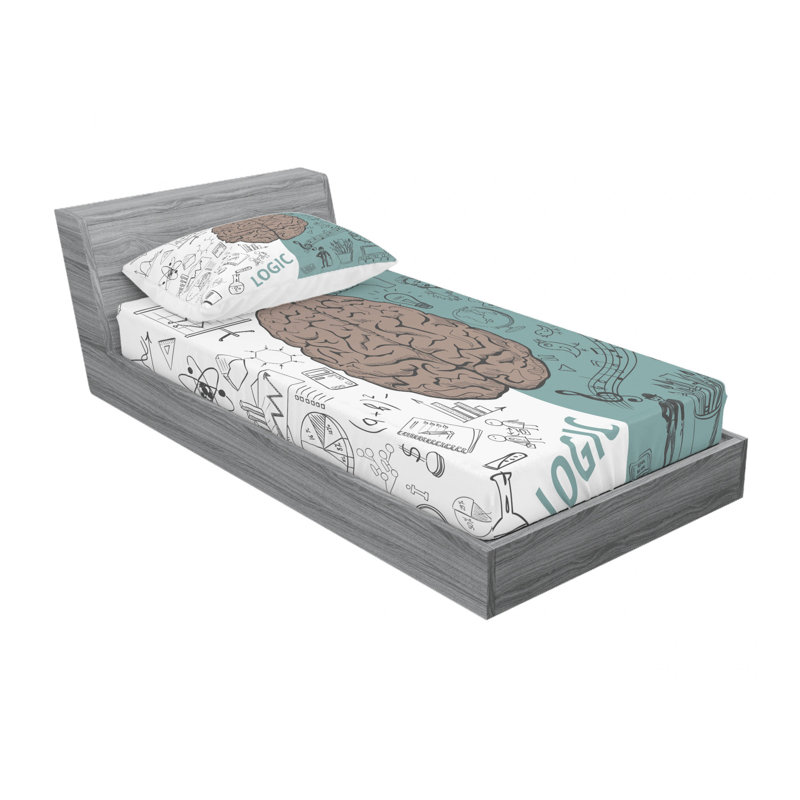 Microfiber Sheet Set, Twin Sheet Set with Fitted Sheet