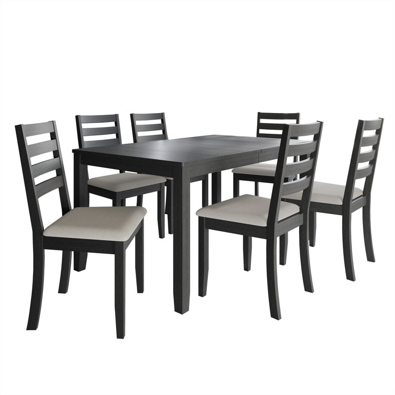 Ocossio 6 - Person Four Leg Dining Set, Gray