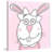 'Rabbit' Print on Wrapped Canvas-19625535