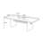 Brown Rectangular Solid Wood Dining Table-758586039