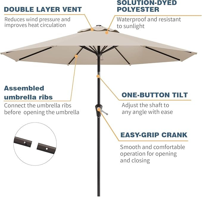 Parasol, Beige