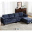 Canapé modulaire avec rangement, chenille bleue à 5 places, chenille en L en matériau, méridienne réversible pour la maison-1125059926
