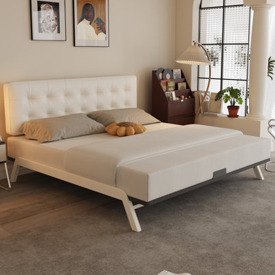 Base de lit plateforme moderne avec tête de lit luxueuse Eonyvian