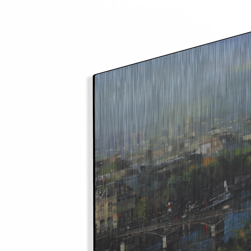 "Pont piétonnier de Paris" par Mark Lague, H 12 po x l 16 po