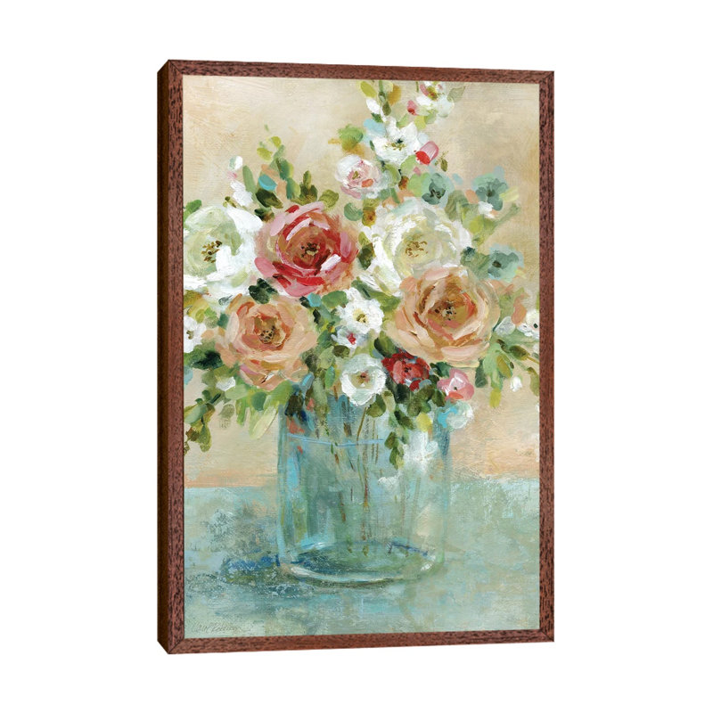 Sun Drenched Arrangements by Carol Robinson - Print on Canvas, 101.6 cm H x 66.04 cm W, Classic Brown Wood Framed Canvas