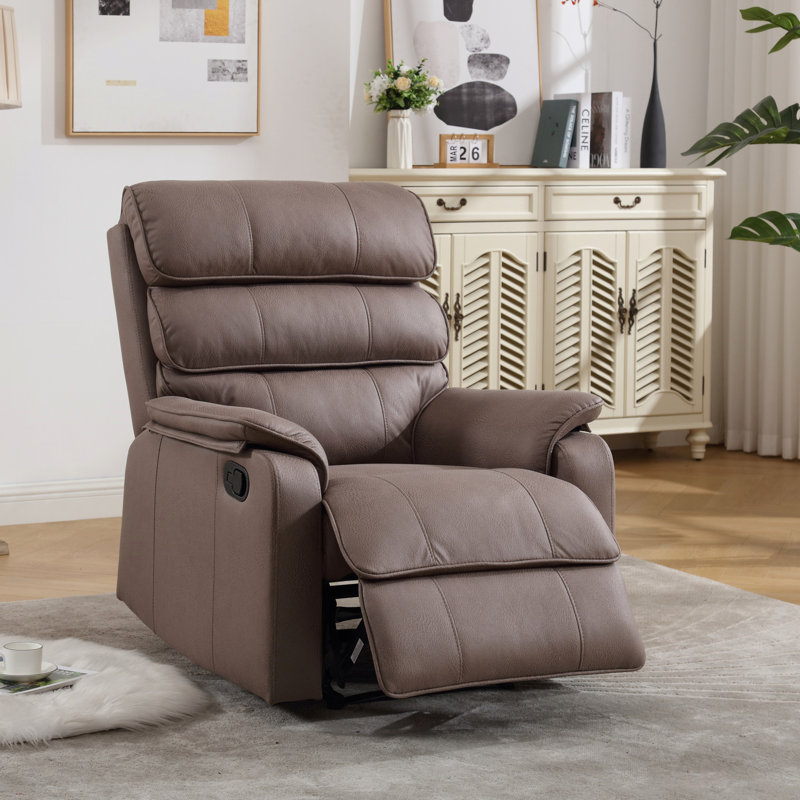 Fauteuil inclinable manuel moderne en similicuir