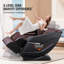 Fauteuil de massage avec rail SL flexible, 10 à 18 modes automatiques, Shiatsu 3D, position zéro gravité, chauffage, haut-parleur Bluetooth, coussin gonflable, rouleau de massage pour les pieds et écran tactile