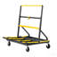 Chariot pour cloison sèche, capacité de charge de 1800 lb, chariot à panneau en acier avec 4 roulettes pivotantes et plateforme extensible, chariot à panneau pliable avec sangle d'arrimage pour la manipulation du contreplaqué, de la plaque de plâtre, du verre
