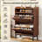 Brulee Modern Style 20 Pairs Tipping Bucket Shoe Storage Cabinet with 2-Storage Shelve, Fluted Shoe Storage Organizer Unit with 2 Flip Drawers & Hidden Storage For Entryway-1273747959