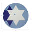 Stars Of David Vegan Leather Round Coasters