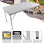 Table pliante en rotin de 4 pi pour l'intérieur et l'extérieur, rotin de table pliable portatif tressé-422042097