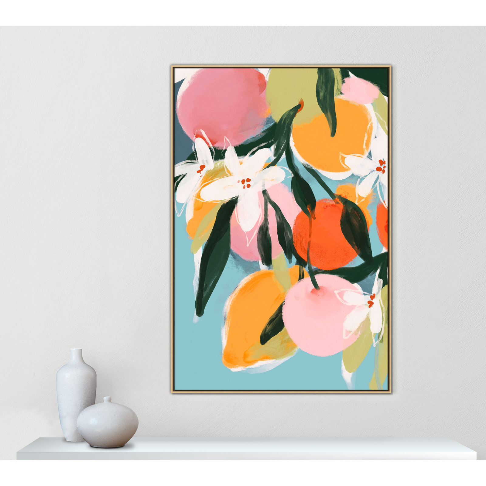 Fruity Summer I Print by Treechild, Natural Floater, 61.5" H x 41.5" W