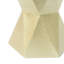 Table d'appoint hexagonale en métal, or - sans assemblage, fabrication robuste, pour différents endroits