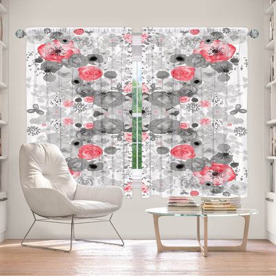 Ensemble de rideaux en polyester 2 pièces