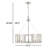 Newlin 5-Light Steel Dimmable Drum Chandelier -732996590