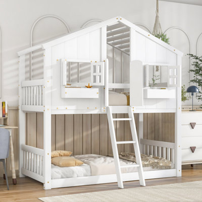 Netawaka Kids Twin Bunk Bed