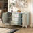 47.2" Sideboard With 3 Adjustable Shelves, 3 Drawers-1675166667