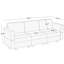 Canapé modulaire à 3 places Colusa-966922586