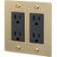 2G Duplex Outlet / Linear / Without Logo-1189236789
