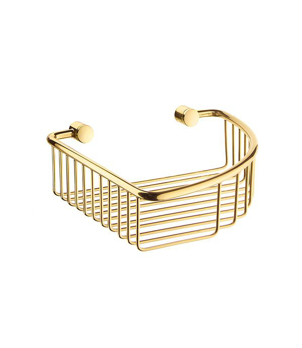 Soap Dish, Polished Brass