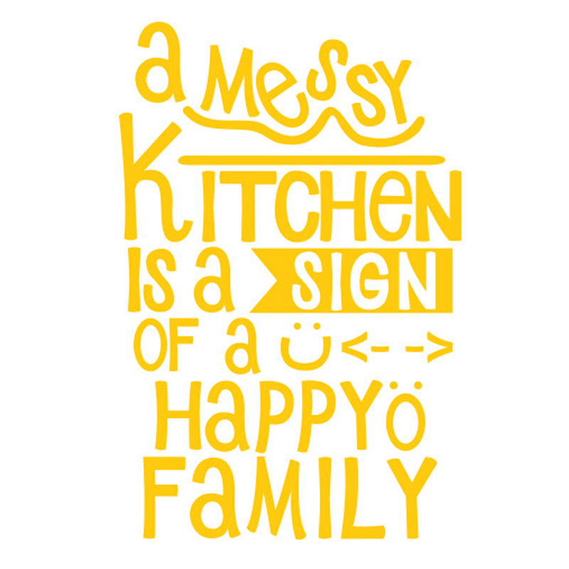 Wall Decal, Medium, Dark Yellow