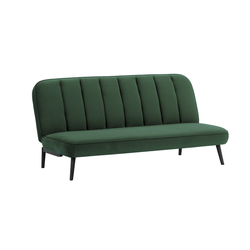 Keiper 2 Seater Sofa Bed, Green, Black