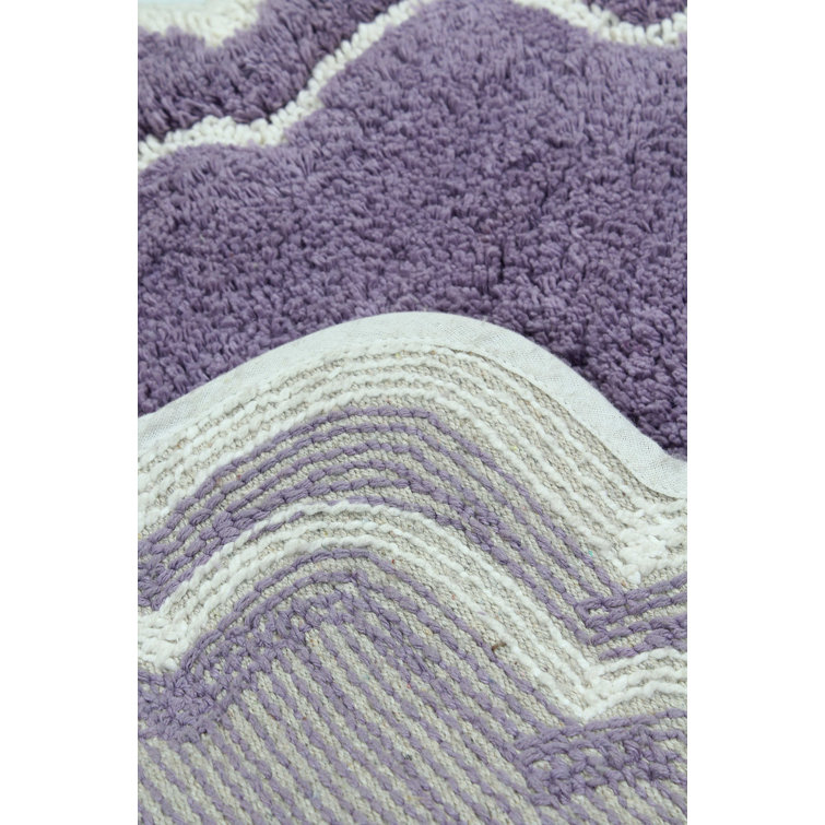 Allure Bath Rug Ess Ess Exports Purple 17 W x 24 L