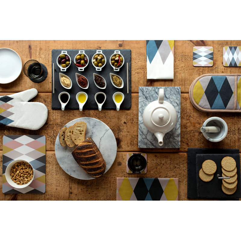 Delphine Cork Geometric Rectangle Placemat
