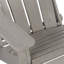 Chaise Adirondack pliante en bois gaufré surdimensionnée avec dossier et siège pré-assemblés, chaise de patio en bois pour patio