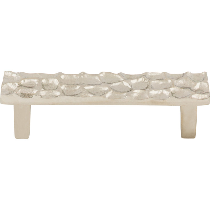 Cobblestone Bar Pull, Polished Nickel, 3 3/4" Center to Center