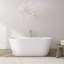 Baignoire de trempage autoportante de 63 po à surface solide 63 po